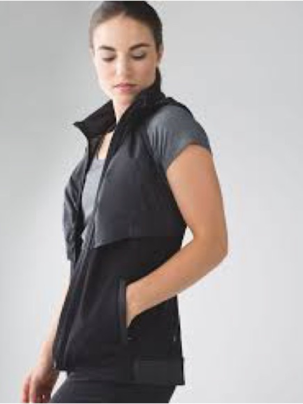 lululemon athletica Black Layered Lightweight Vest 1094